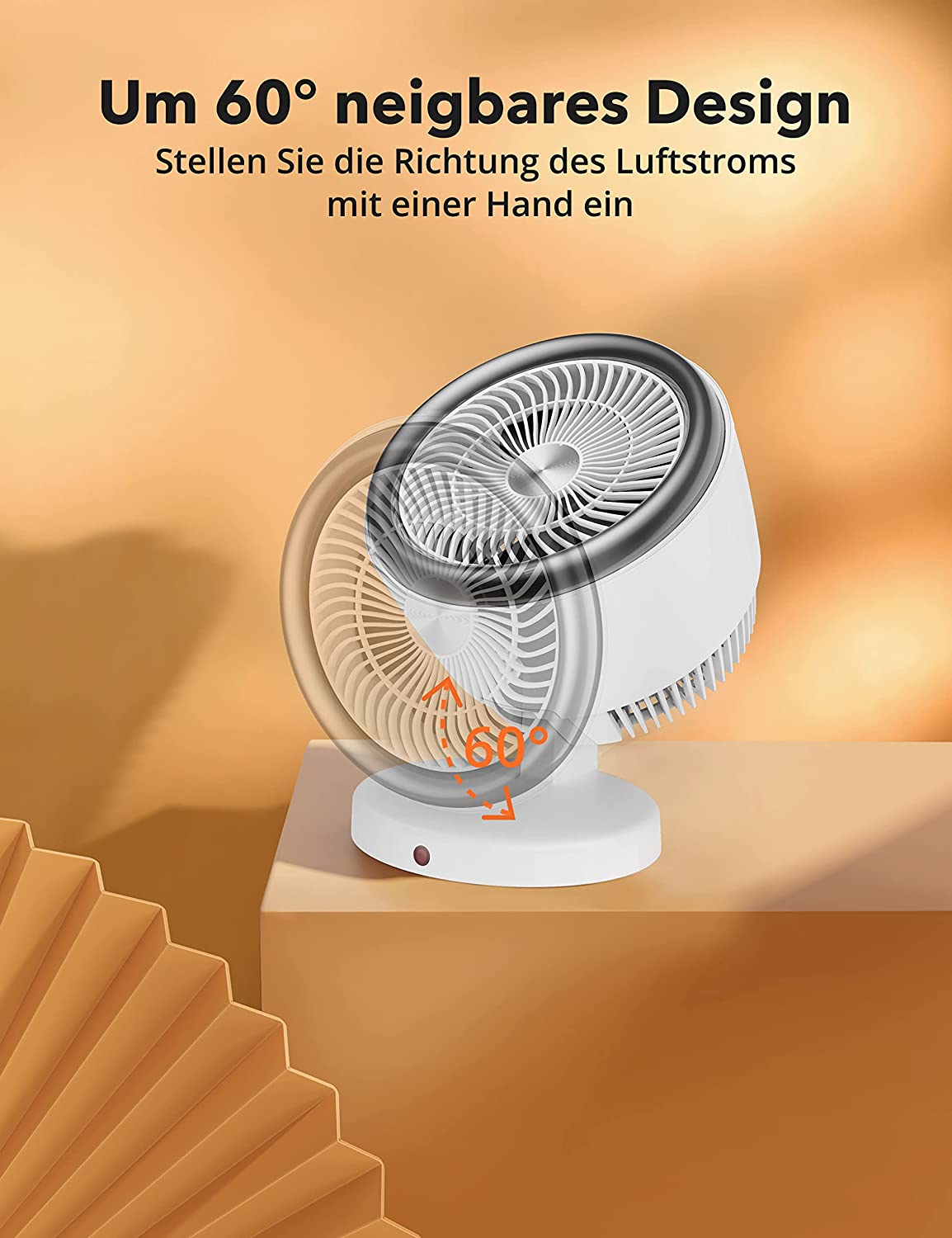 Heizlüfter, 2-in-1 Energiesparend Heizung, Elektrische 2000W Heizung mit Wärme- & Gebläsemodi