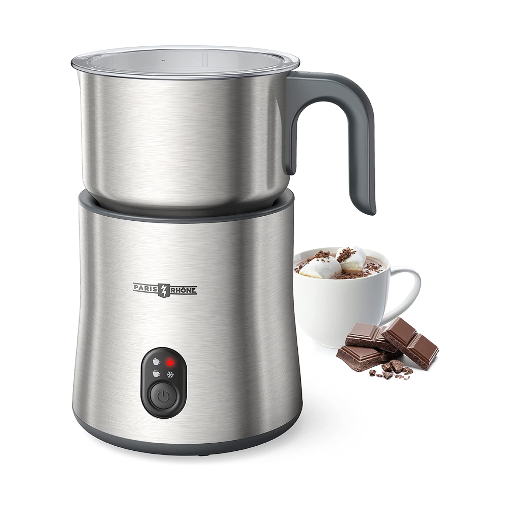 Milchaufschäumer Elektrisch Induktion 4-in-1, 500ml Milchschäumer Spülmaschinenfest