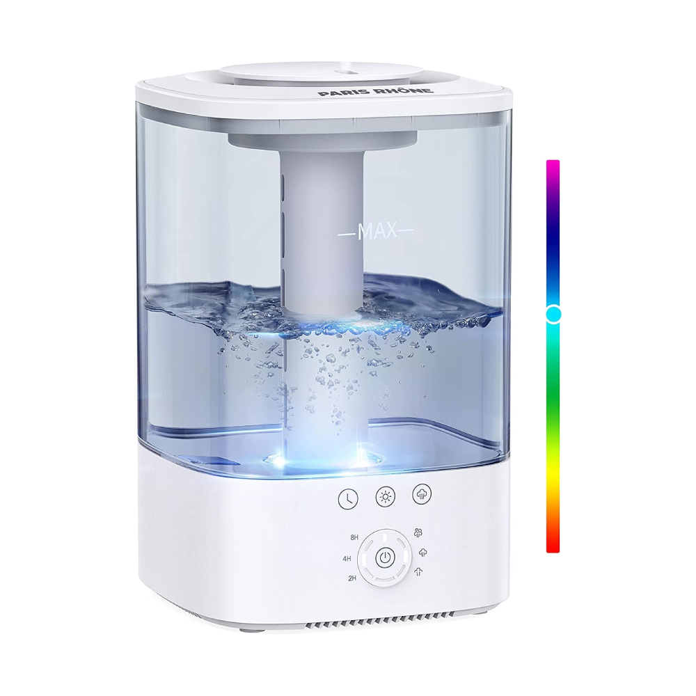 Humidifier Bedroom 3.5L Top-Fill Humidifier Aroma Diffuser, 30H BPA-Free Quiet Room Humidifier