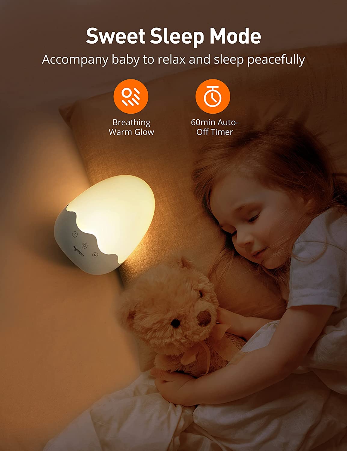 Dimmable Baby Night Light for Breastfeeding & Reading