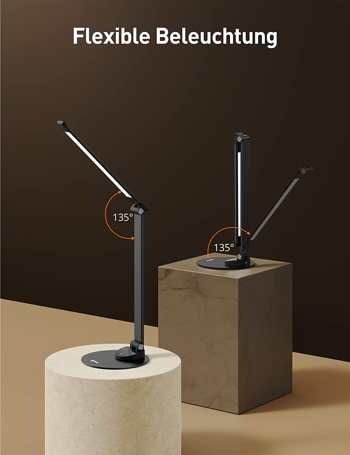 Sympa desk lamp LED metal, table lamp with 5 color temperatures, 5 brightness levels 